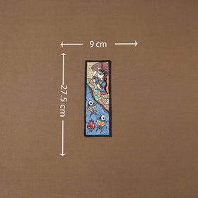 Handpainted madhubani painting by hira devi (11 x 3 in) 80