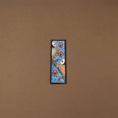 Handpainted madhubani painting by hira devi (11 x 3 in) 86