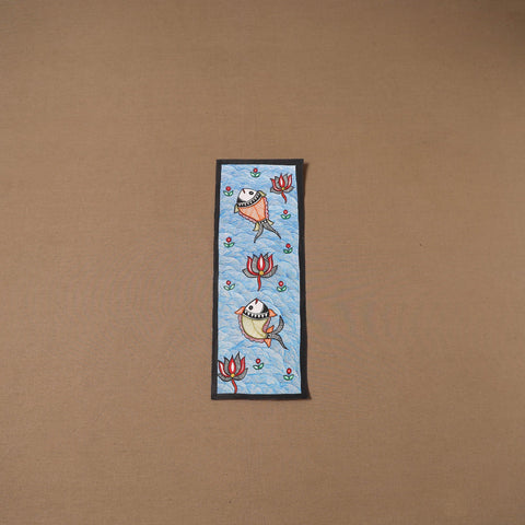 Handpainted madhubani painting by hira devi (15 x 5 in) 121