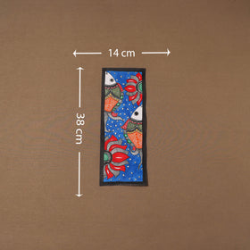 Handpainted madhubani painting by hira devi (15 x 5 in) 126