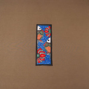 Handpainted madhubani painting by hira devi (15 x 5 in) 126