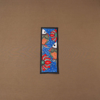 Handpainted madhubani painting by hira devi (15 x 5 in) 126