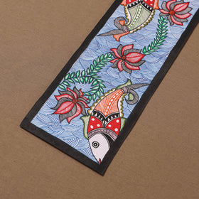 Handpainted madhubani painting by hira devi (15 x 5 in) 127