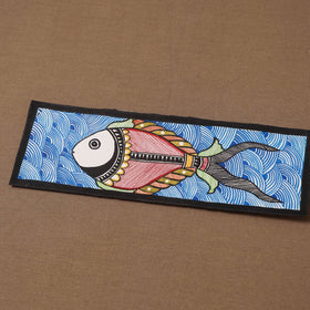 Handpainted madhubani painting by hira devi (3 x 11 in) 58