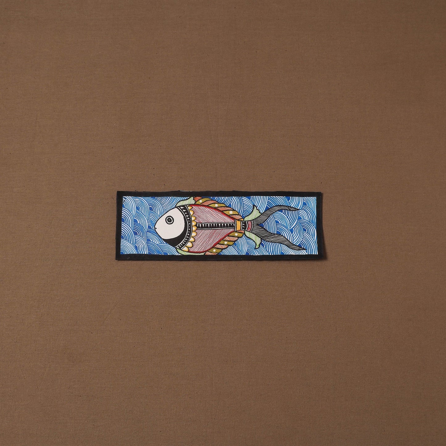 Handpainted madhubani painting by hira devi (3 x 11 in) 58