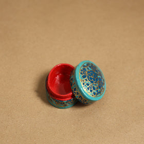 Blue - handpainted paper mache multipurpose box 05