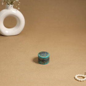 Blue - handpainted paper mache multipurpose box 05