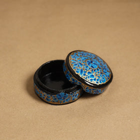 Blue - handpainted paper mache multipurpose box 13