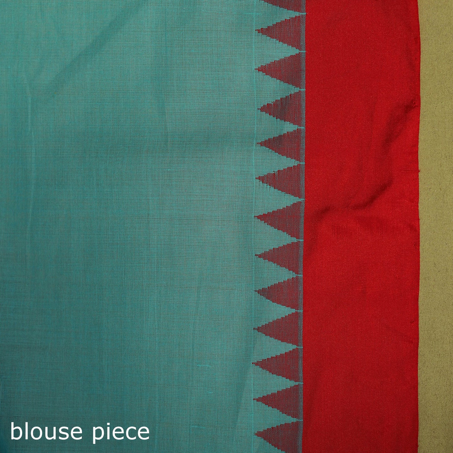Blue - handspun handloom buta fine cotton jamdani saree 46
