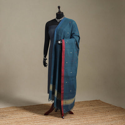 Peach - handspun handloom buti natural dyed cotton