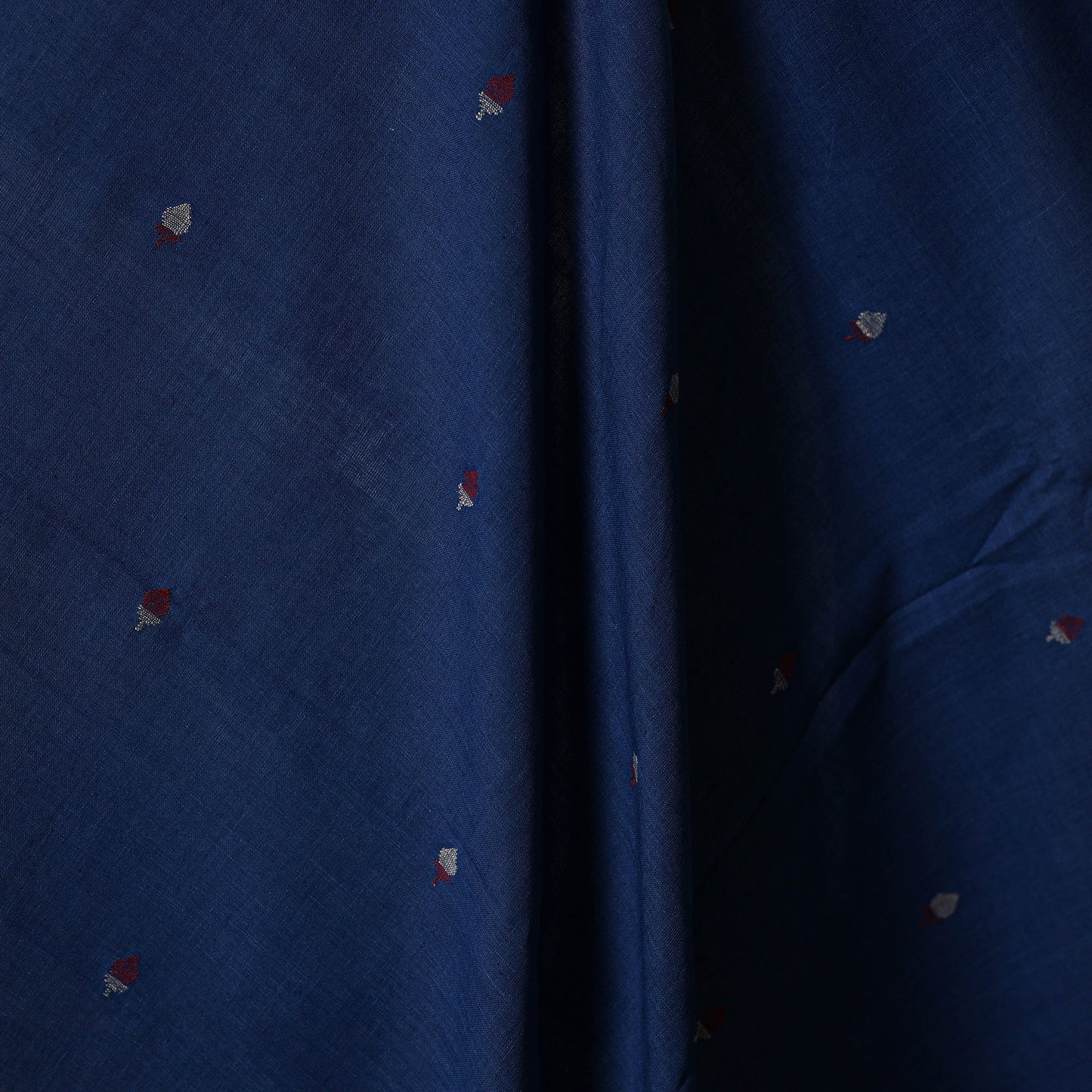 Blue - handspun handloom natural dyed cotton buti