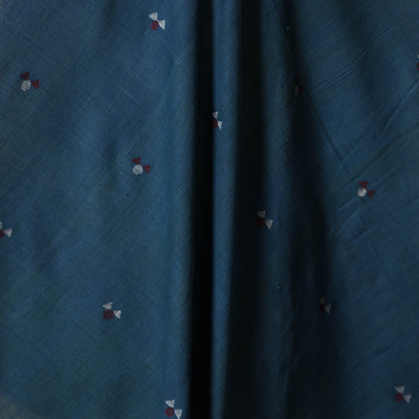 Blue - handspun handloom natural dyed cotton buti