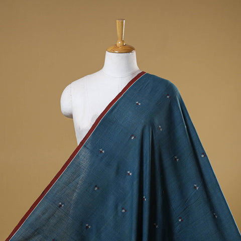 Blue - handspun handloom natural dyed cotton buti