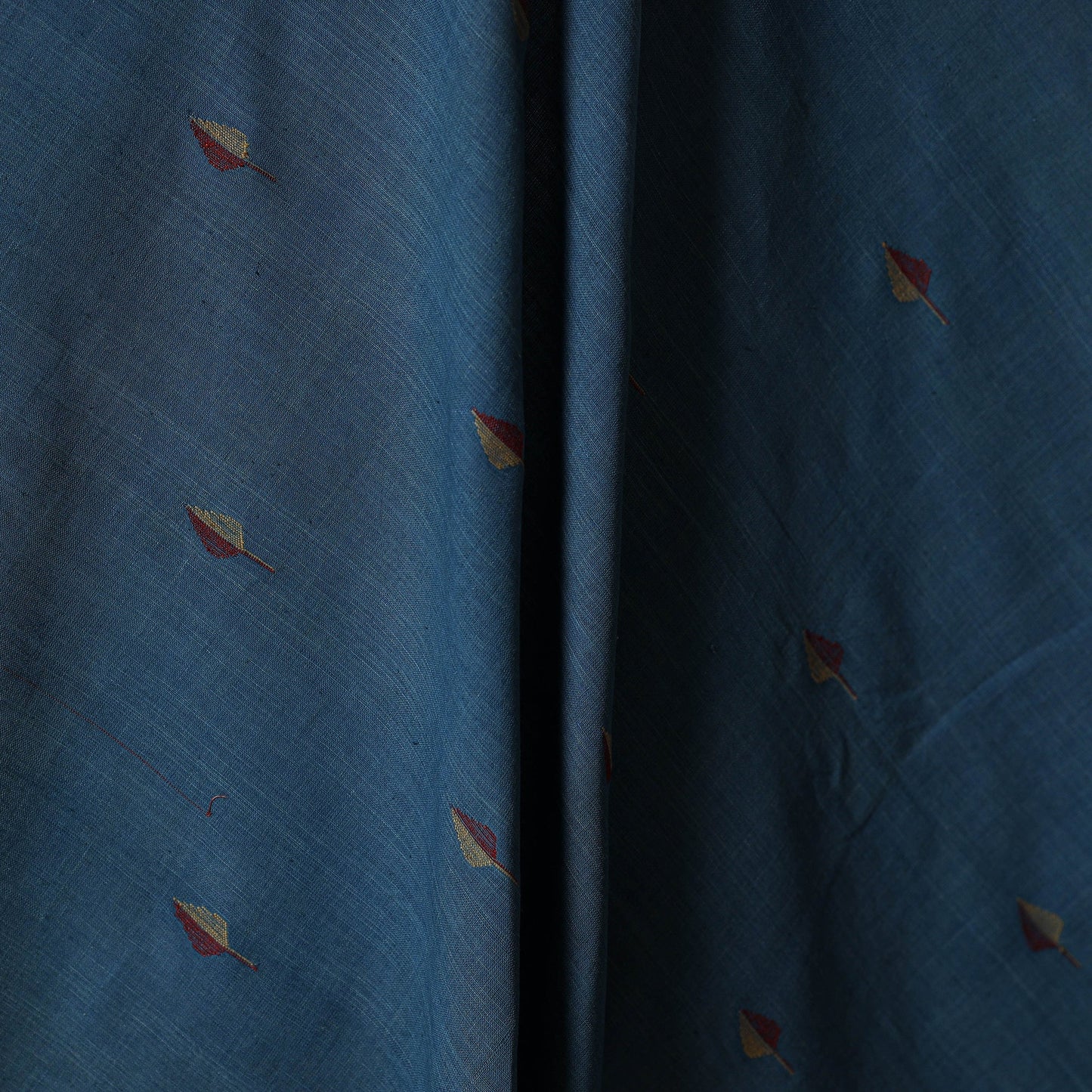 Blue - handspun handloom natural dyed cotton buti