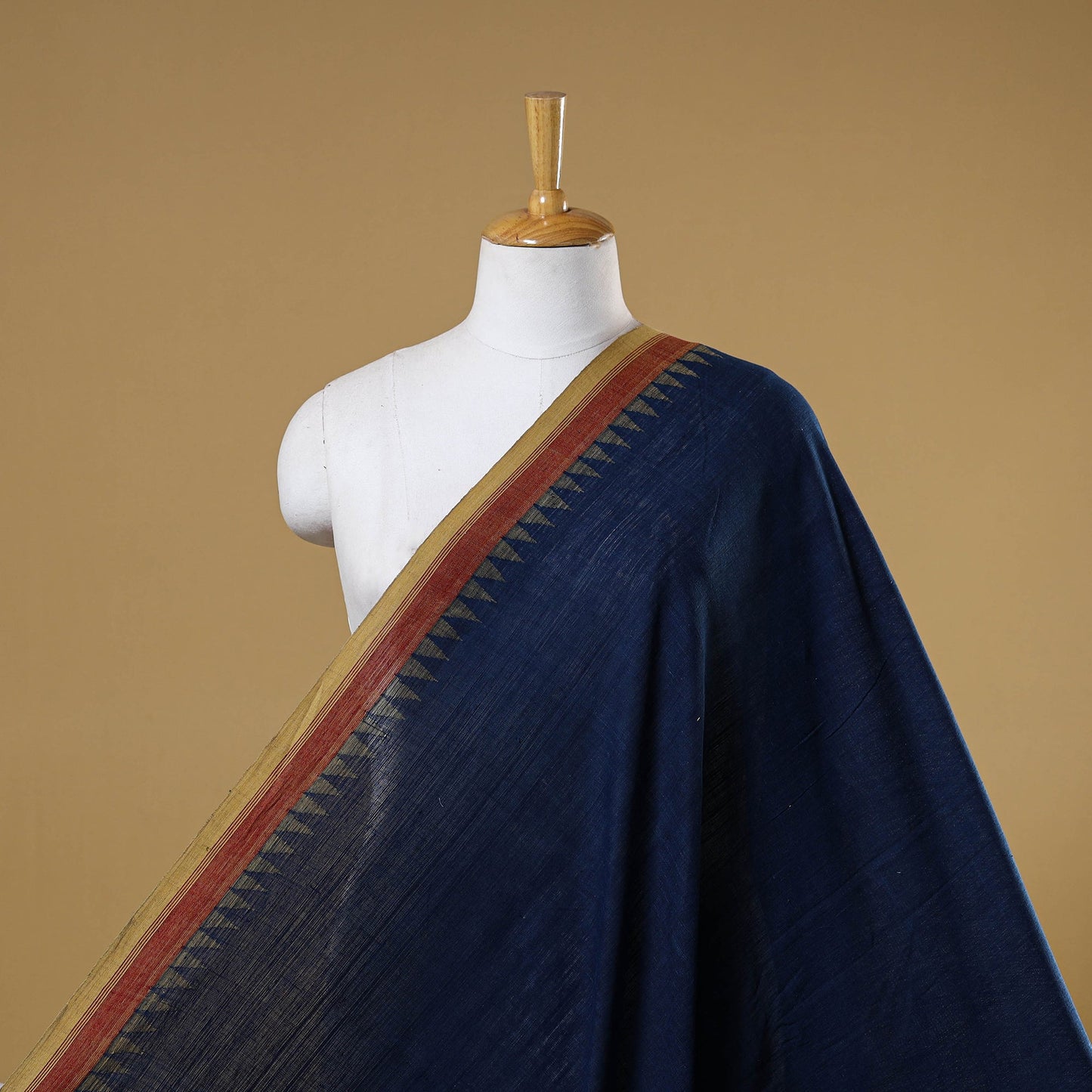 Blue - handspun handloom natural dyed cotton kuppadam
