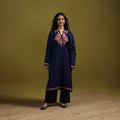 Handwoven sozni hand embroidered kashmiri merino wool