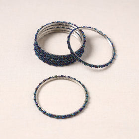 Buy Hapur Flower Beadwork Bangles by Aagaz Online at iTokri.com
