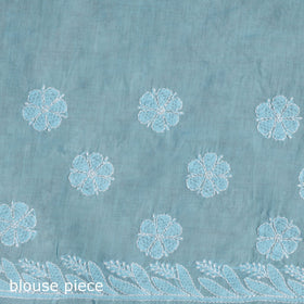 Heavy hand embroidered terivoile cotton lucknow chikan