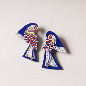 Hum Tum - Madhubani Handpainted Wooden Earrings