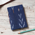  Ikat Fabric Cover Handmade Paper Notebook 