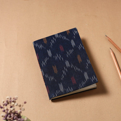  Ikat Fabric Cover Handmade Paper Notebook 