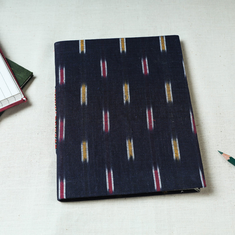  Ikat Fabric Cover Handmade Paper Notebook 