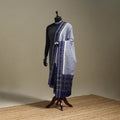 Blue - ikat handloom cotton sambalpuri dupatta 01