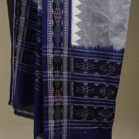 Blue - ikat handloom cotton sambalpuri dupatta 01