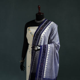 Ikat handloom cotton sambalpuri dupatta 07 - handcrafted