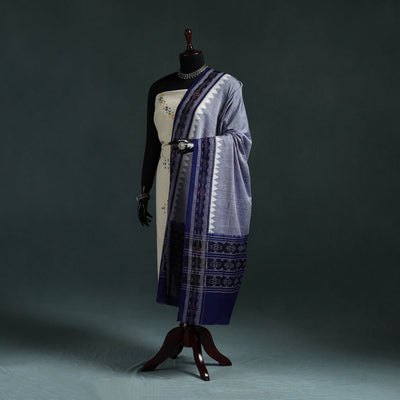Ikat handloom cotton sambalpuri dupatta 07 - handcrafted