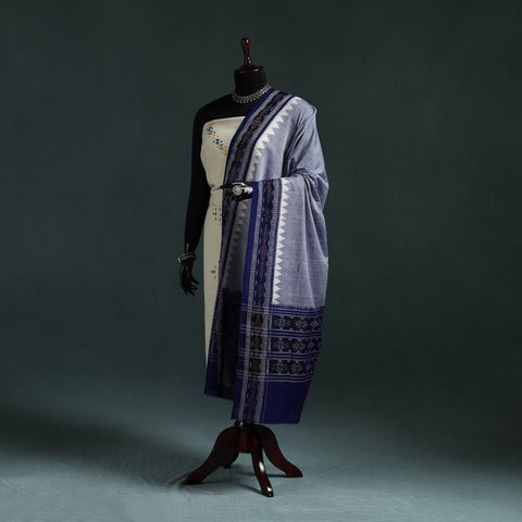 Ikat handloom cotton sambalpuri dupatta 07 - handcrafted