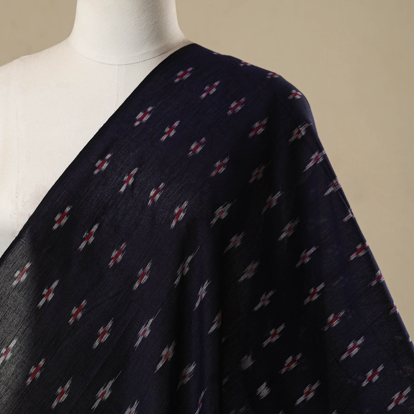 Ikat handloom cotton sambalpuri fabric 01 - handcrafted