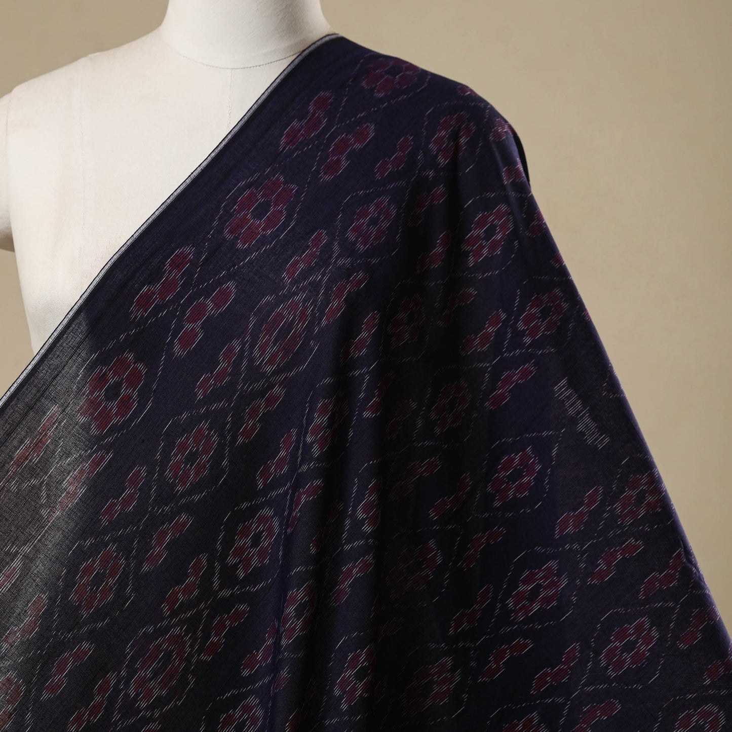 Ikat handloom cotton sambalpuri fabric 09 - handcrafted
