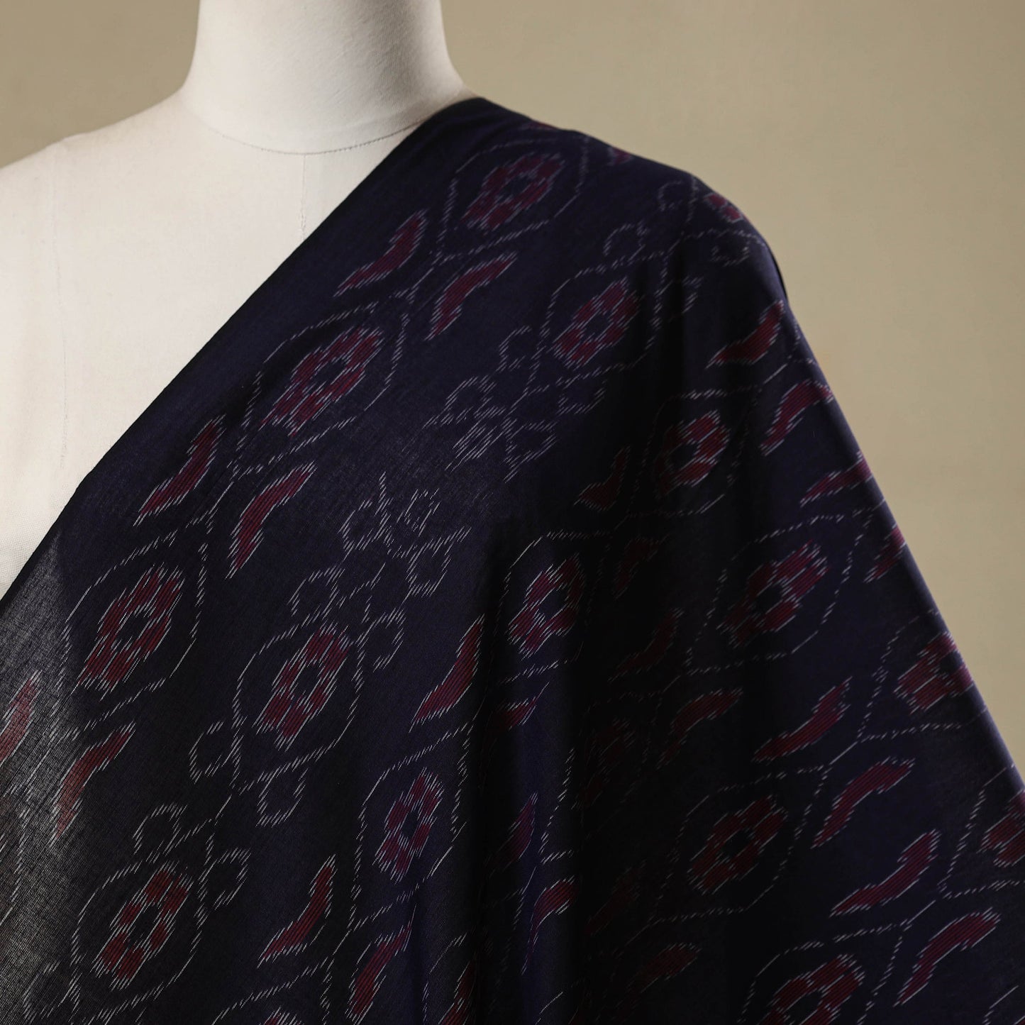 Ikat handloom cotton sambalpuri fabric 12 - handcrafted