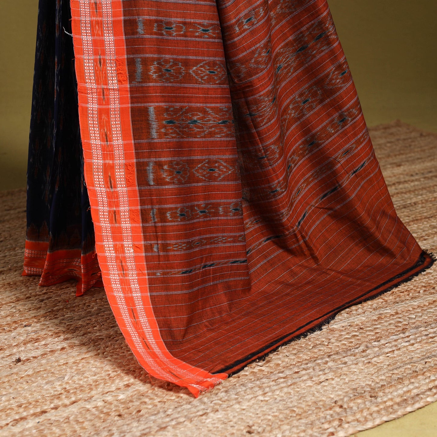 Blue - ikat handloom cotton sambalpuri saree 11