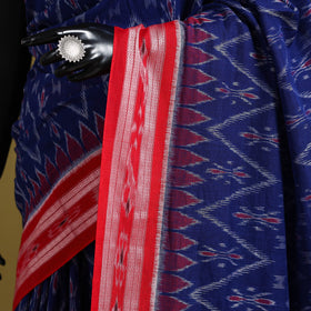 Blue - ikat handloom cotton sambalpuri saree 20