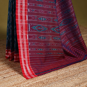 Blue - ikat handloom cotton sambalpuri saree 23