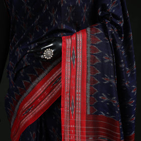 Ikat handloom cotton sambalpuri saree 51 - handcrafted