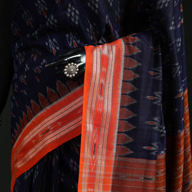 Ikat handloom cotton sambalpuri saree 57 - handcrafted