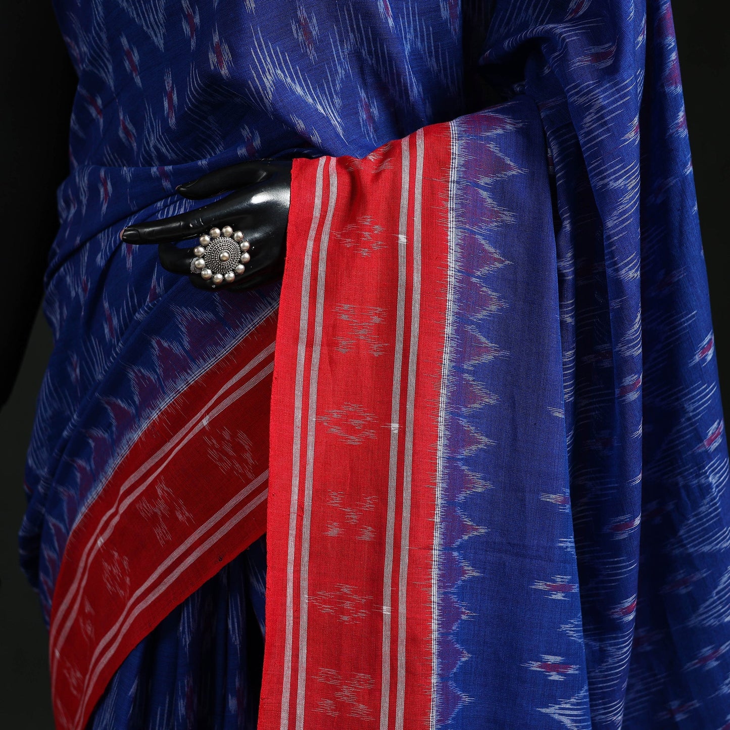Ikat handloom cotton sambalpuri saree 61 - handcrafted