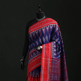 Ikat handloom cotton sambalpuri saree 66 - handcrafted