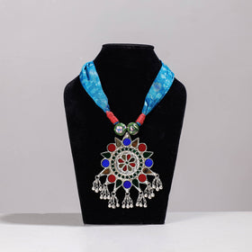 Buy Ikat Silk Fabric GS Pendant Necklace Online at iTokri.com