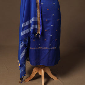 Ilkal kasuti embroidery cotton 3pc unstitched dress