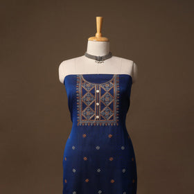Ilkal kasuti embroidery cotton 3pc unstitched dress