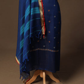 Ilkal kasuti embroidery cotton 3pc unstitched dress