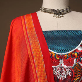 Ilkal kasuti embroidery khun silk 2pc unstitched dress
