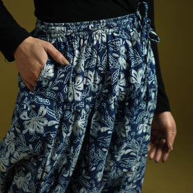 Blue - indigo bagru natural dyed cotton salwar 08