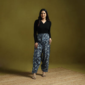 Blue - indigo bagru natural dyed cotton salwar 08