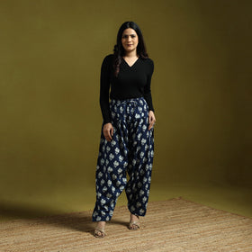 Blue - indigo bagru natural dyed cotton salwar 10