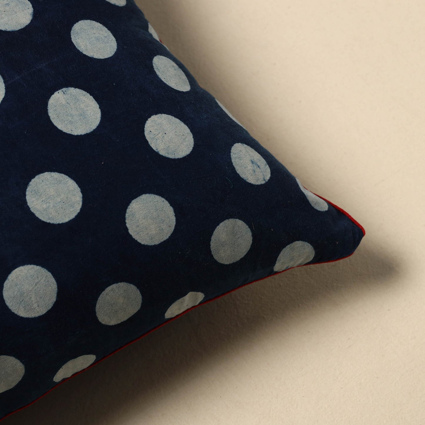 Indigo bagru cushion cover 09 - handcrafted
